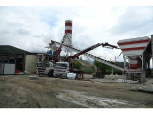 Beton santralinin kurulumunda sona gelindi