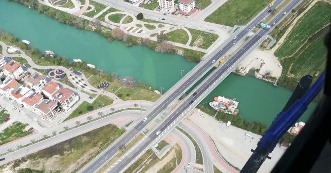 Antalya Trafiği Havadan Helikopter ile Denetlendi