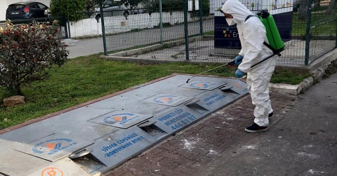 Muratpaşa’da dezenfekte çalışmaları sürüyor