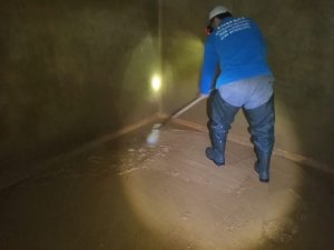 ASAT Alanya’da içme suyu depolarını temizliyor