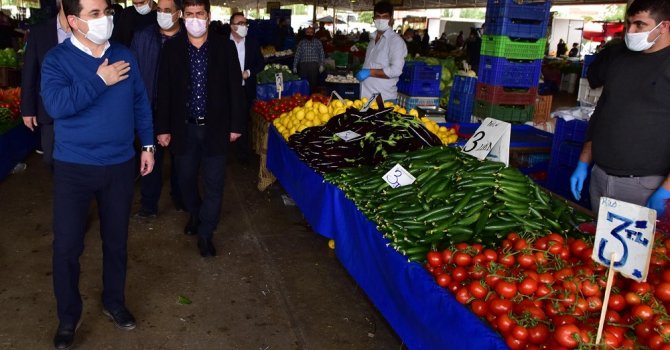 Tütüncü’den pazarlarda virüs denetimi