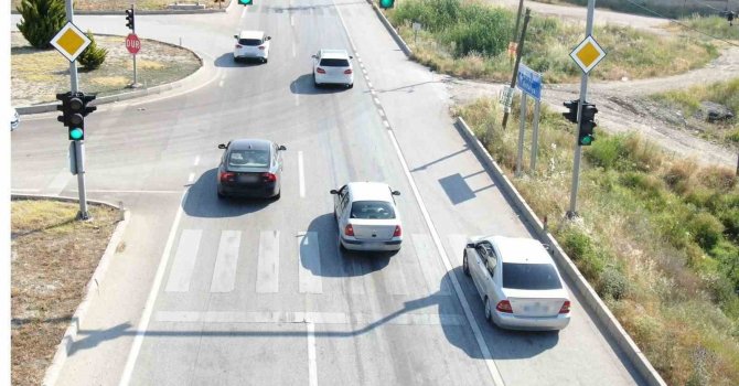 Burdur’da havadan trafik denetiminde 30 araca cezai işlem uygulandı