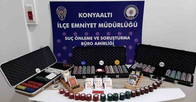Antalya’da, kumar oynayan 14 kişiye cezai işlem uygulandı