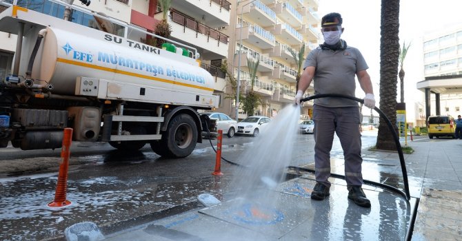 60 bin litre dezenfektan kullanıldı