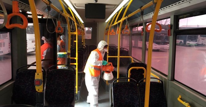 İlçelerde dezenfekte çalışmaları sürüyor