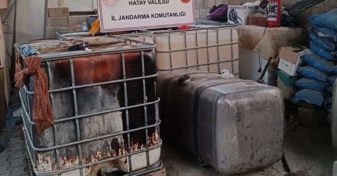 Hatay’da 2 bin litre kaçak akaryakıt ele geçirildi