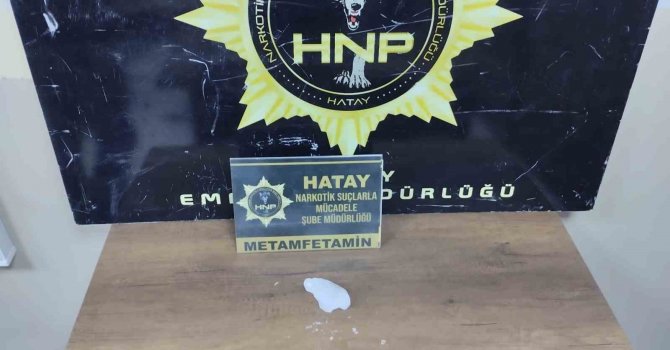 Hatay’da bir şüpheli metamfetaminle yakalandı