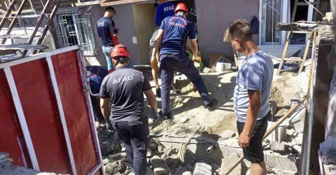 Kahramanmaraş’ta inşaatta göçük: 1 ölü,2 yaralı