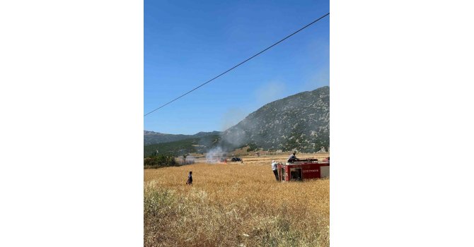 Burdur’da sigara izmaritinden çıkan yangın büyümeden söndürüldü