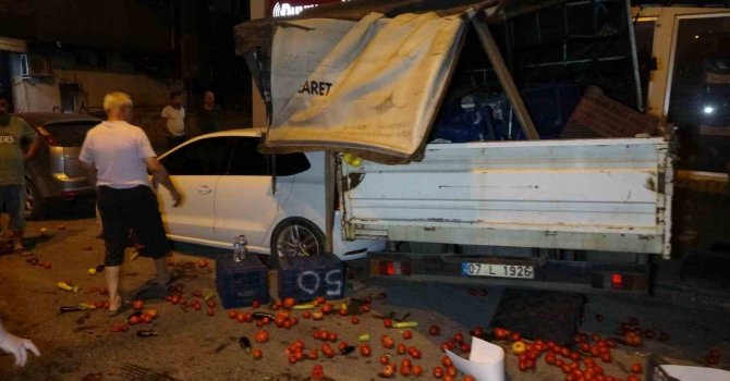 Tüp aracını kullanan alkollü sürücü ortalığı savaş alanına çevirdi