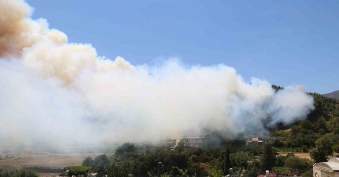 Hatay’da orman yangını; havadan ve karadan müdahale başladı