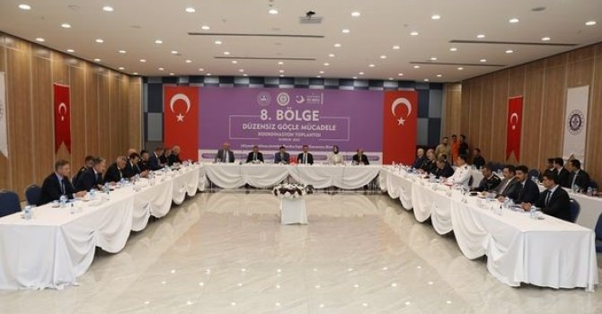 Burdur’da 8. Bölge Düzensiz Göçle Mücadele Koordinasyon Toplantısı