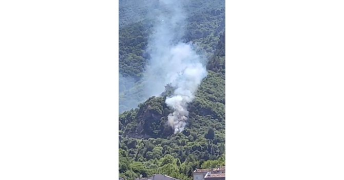 Burdur’da çıkan orman yangınında 1 hektar alan yandı