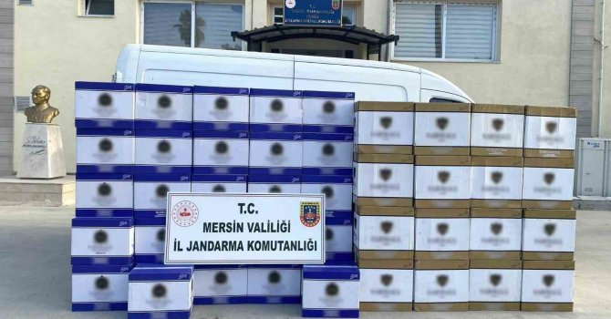 Mersin’de 2 milyon adet kaçak makaron ele geçirildi