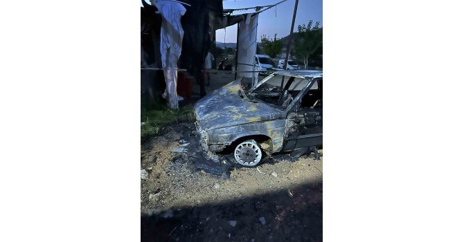 Gazipaşa’da kundaklandığı iddia edilen araç kullanılamaz hale geldi