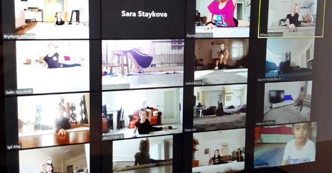 Dışarı çıkamayınca antrenman evde başladı