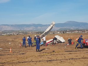 Manavgat’ta uçak düştü: 2 ölü