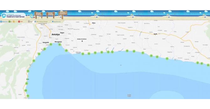 Plajların deniz suyu ölçümlerinde Antalya damgası