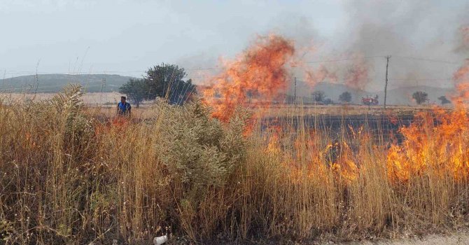 Burdur’da 100 dönümün üzerinde biçilmiş tarım arazisi küle döndü
