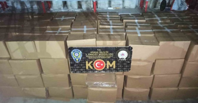 23 milyon doldurulmuş kaçak sigara ve makaron ele geçirildi