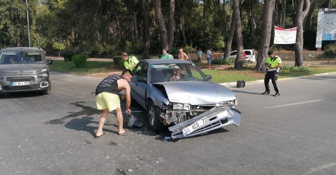 Manavgat’taki kazada şans eseri yaralanan olmadı