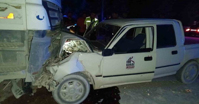 Kahramanmaraş’ta beton mikseri pikapla çarpıştı: 7 yaralı