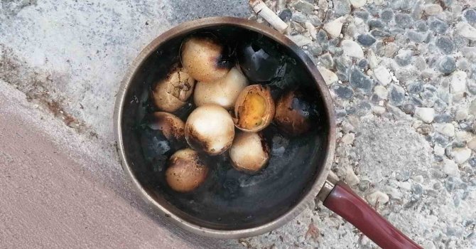 Ocakta unutulan yumurtalar itfaiye ve polisi alarma geçirdi