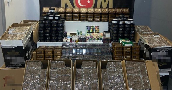 Isparta’da kaçakçılık operasyonu, çok sayıda malzeme ele geçirildi