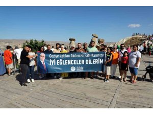 Akdeniz’de resmi nikah kıyan çiftlere yıldönümü hediyesi ’Kapadokya’ gezisi