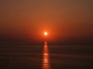 Hatay’da gün batımı görsel şölen oluşturdu