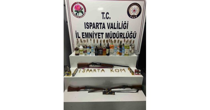 Isparta’da kaçak içki operasyonu