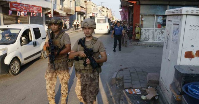 Adana’da infazların yaşandığı caddede hava destekli “Huzur ve Güven” uygulaması