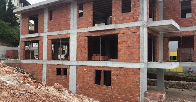 Kaş’ta kreş inşaatı yükseliyor