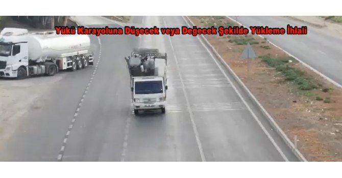 Trafik polisinden dron ile denetim