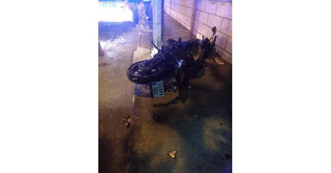 Motosiklet kazası: 1 ölü, 1 yaralı