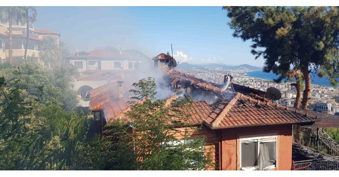 Otluk alanda çıkan yangın, çam ağacının kozalağından lüks villalara sıçradı
