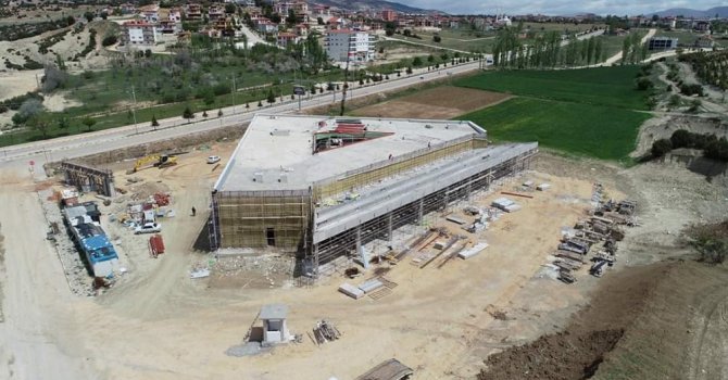 Elmalı Yeni Otogarı kaba inşaatı bitti