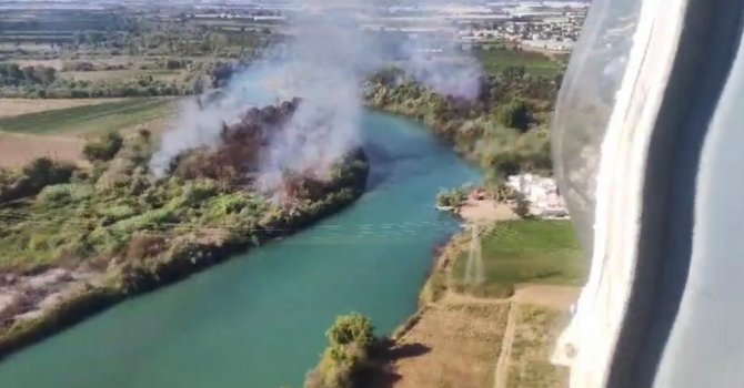 Antalya’da kuş cennetinde çıkan yangın kontrol altına alındı