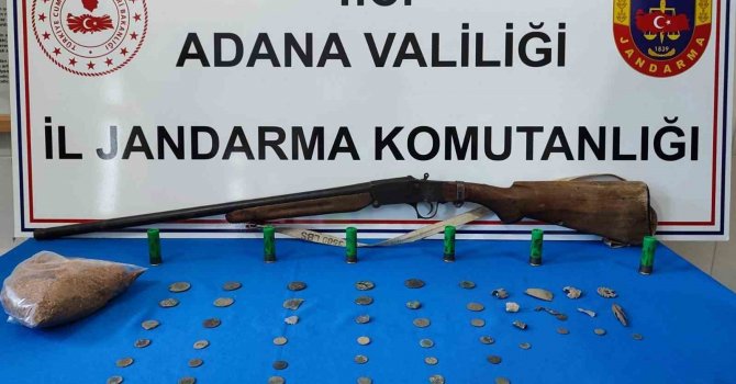 Adana’da Roma dönemine ait 46 sikke ele geçirildi