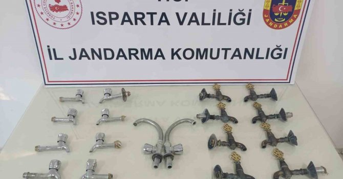 Isparta’da musluk hırsızı tutuklandı