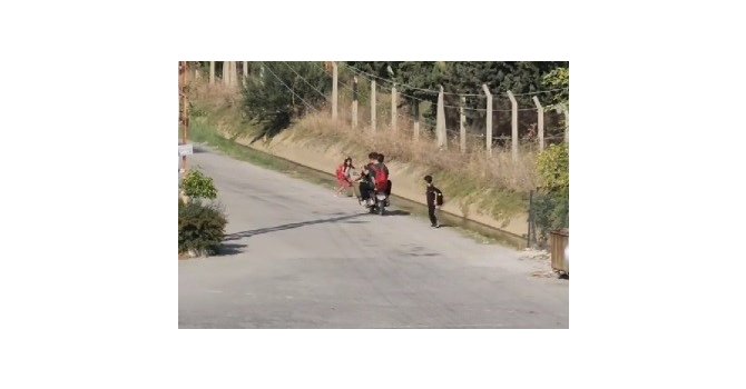 Çocukların üzerine motosikletini süren gence 16 bin 380 TL ceza