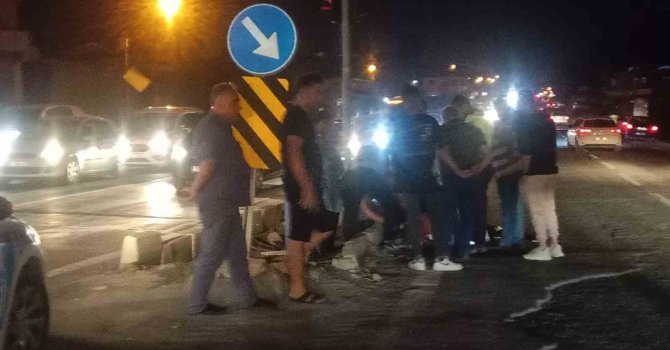 Yolun karşısına geçmeye çalışan yayaya araç çarptı: 1 yaralı