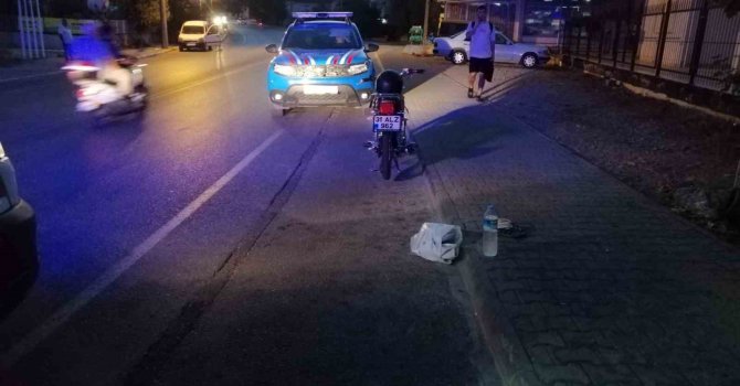 Manavgat’ta motosiklet kazası: 1 yaralı