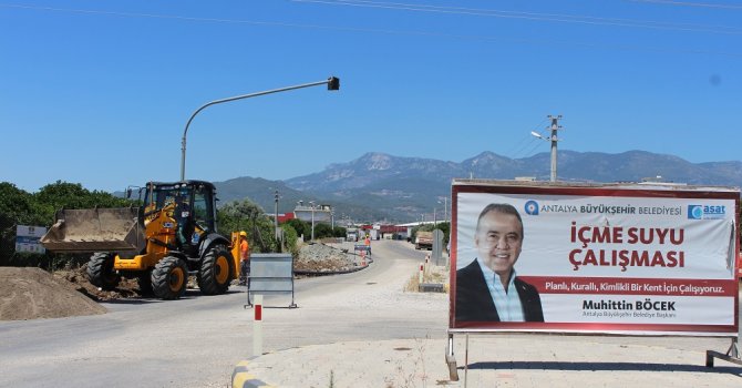 Kumluca’da yeni imar alanlarına altyapı