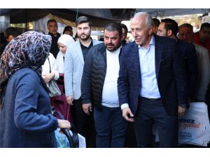 Başkan Gültak, Kiremithane Mahallesi semt pazarını gezdi