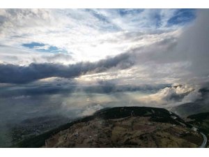 Kahramanmaraş’ta sis bulutları görsel şölen oluşturdu