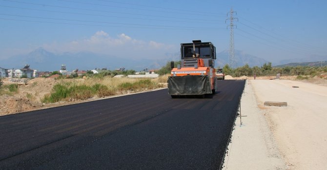 Kepez Santral’de ilk bloklar bitti asfalt çalışmalarına başlandı