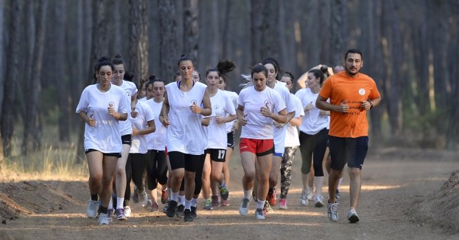 İlk antrenman Güver Uçurumu’nda