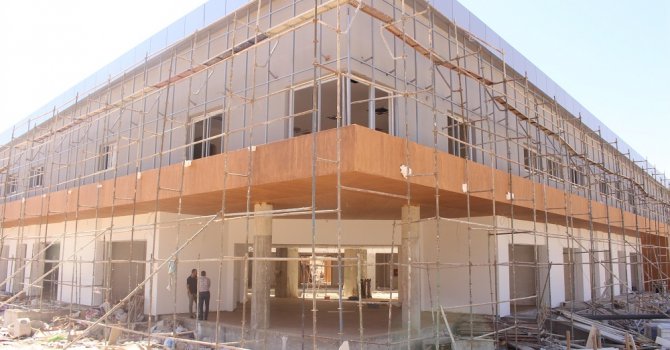 Elmalı Otogarı’nın kaba inşaatı bitti