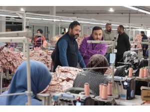Gürbüz, "Tekstil fabrikamız 50 bin ürün ihracatı için sipariş aldı"